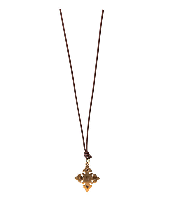 Ringo Let It Be Cross Bronze Necklace Catherine Michiels