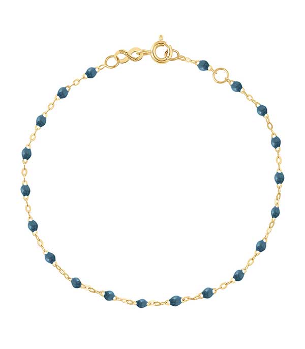 Bracelet or jaune et perles de résine Gigi Clozeau