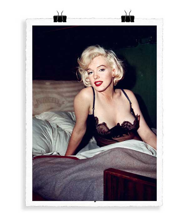 Affiche La Galerie Marilyn Monroe Lit 56 x 76 cm Image Republic