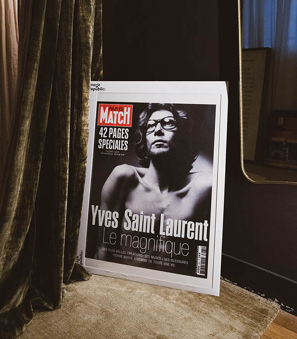 Affiche Paris Match Yves Saint-Laurent 56 x 76 cm Image Republic