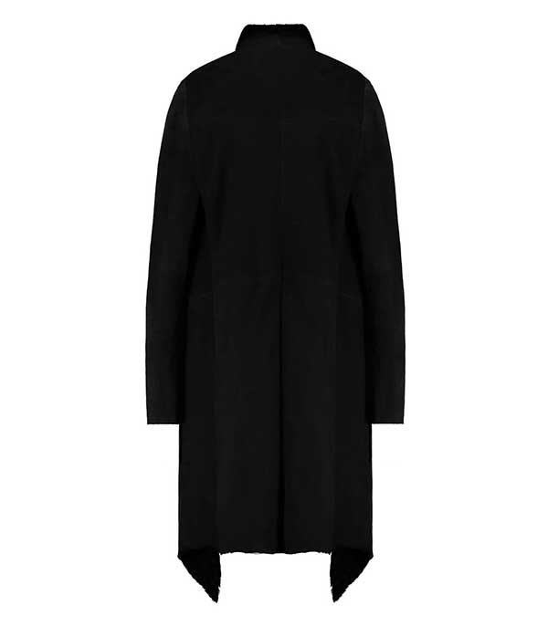 Veste longue en cuir velours Giorgio Brato