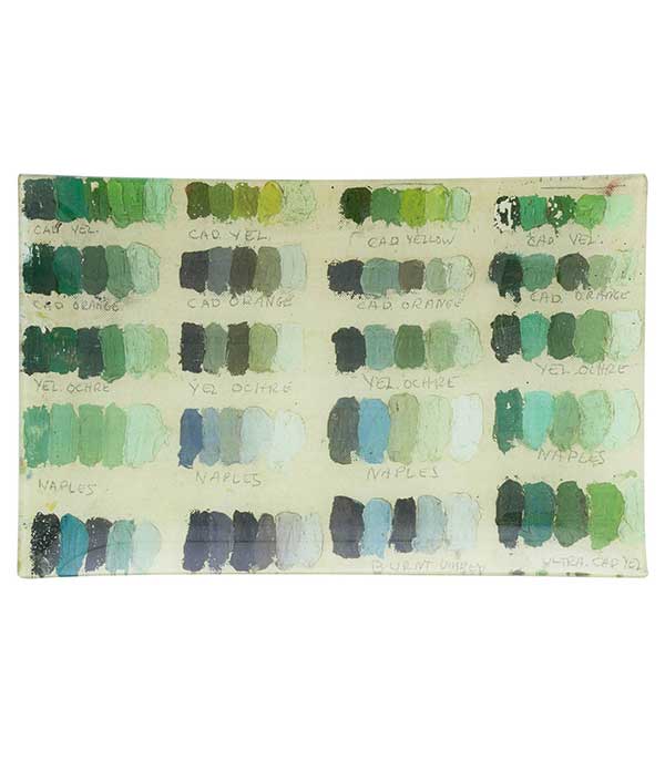 Plateau de service Painter's studio vert 35 x 22,3 cm John Derian