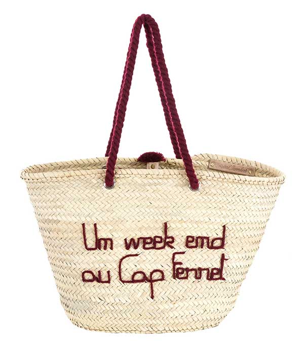 Basket A weekend in Cap-Ferret plum Jane de Boy