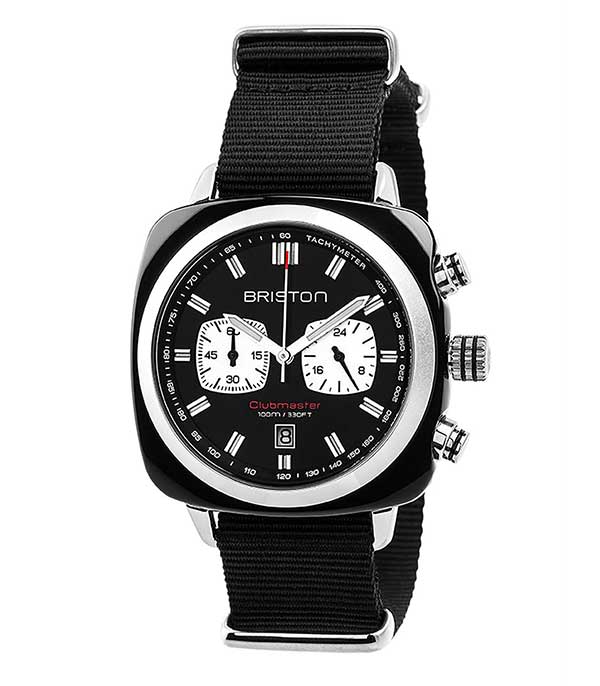 Clubmaster Sport Acétate - Chronographe noir cadran noir Briston