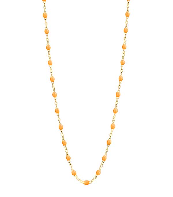 Necklace yellow gold and resin beads 42 cm Gigi Clozeau