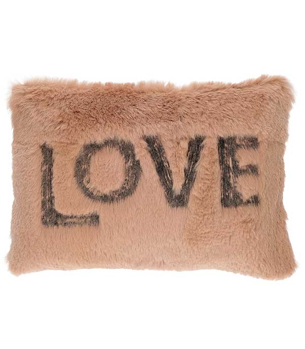 Love shaved rabbit cushion 20 x 30 cm Maison de Vacances