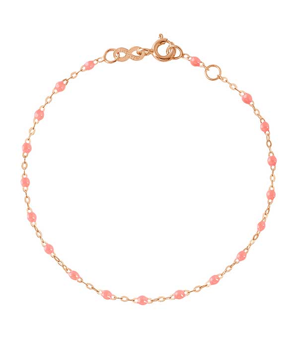 Bracelet Or rose et Perles de résine Gigi Clozeau