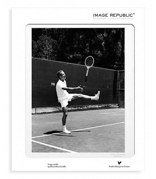 Affiche La Galerie Paul Newman Tennis 40 x 50 cm Image Republic