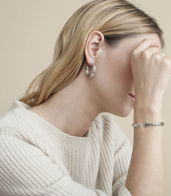 Ariane earrings Small model Silver Gas Bijoux