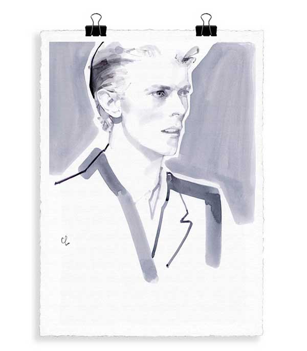 Portrait B4 David Bowie 56 x 76 cm Image Republic