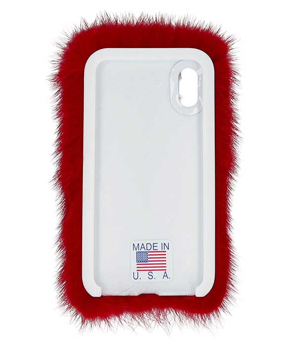 Coque iPhone X Vermillon Wild and Woolly