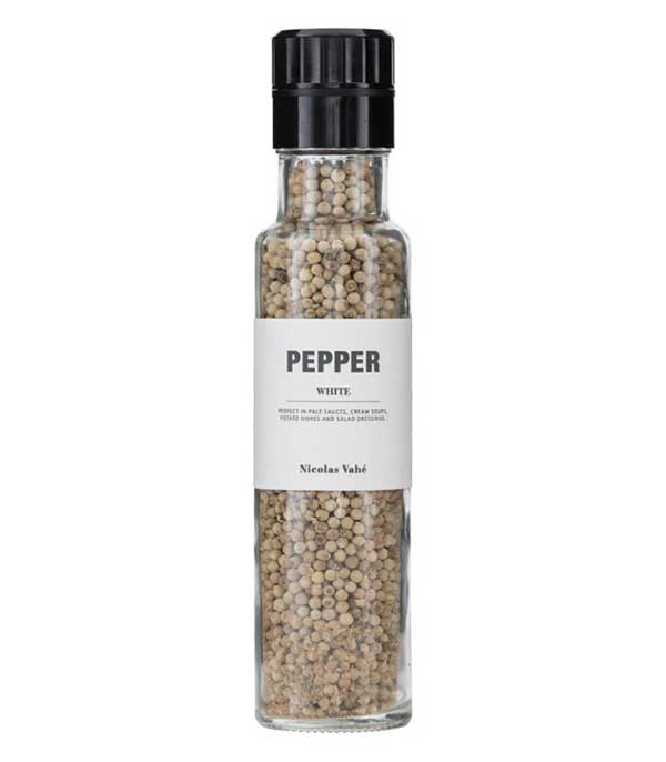 White pepper mill Nicolas Vahé