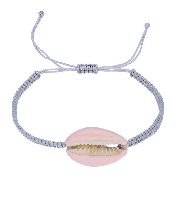 Bracelet de cheville tressé à coquillage Pino Maison Irem