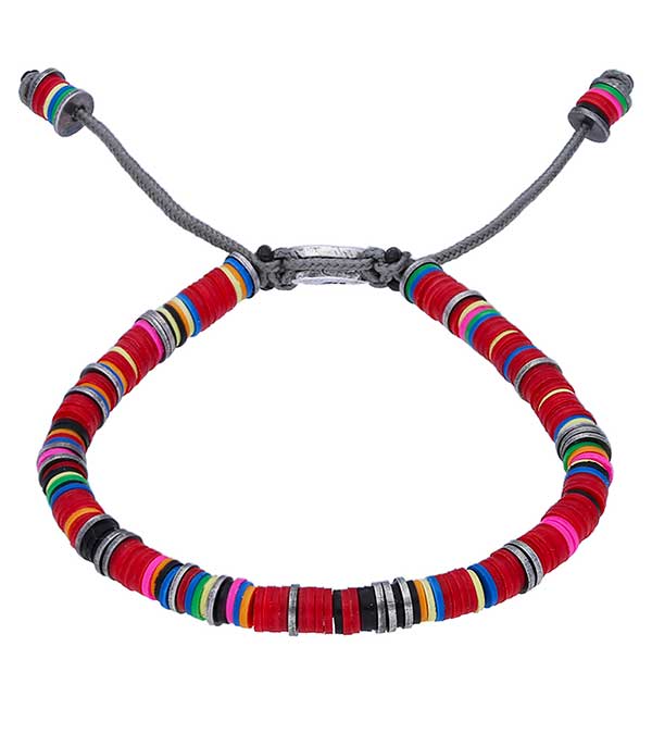 Bracelet Rainbow en perles africaines et argent M.Cohen by Maor
