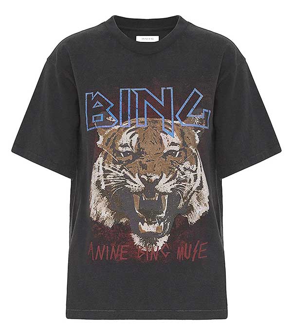Tee-shirt Tiger Black Anine Bing