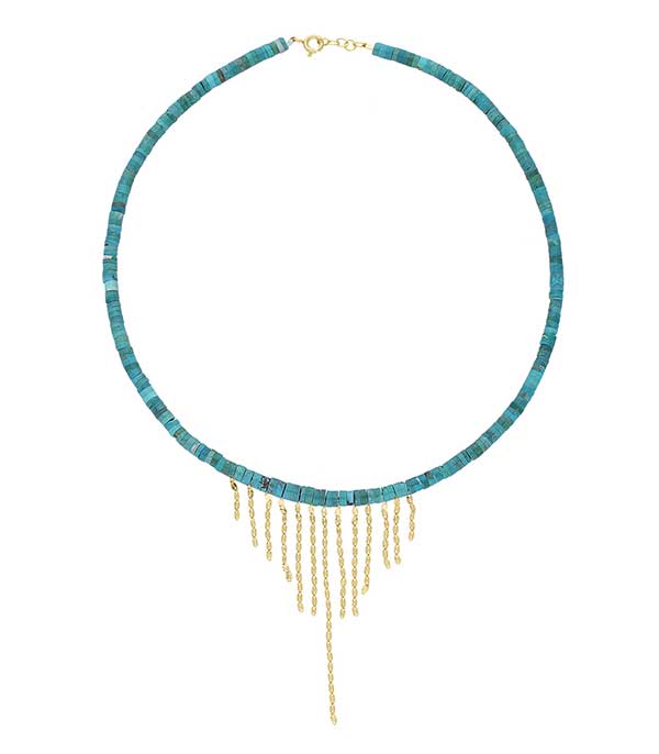 Collier Taylor n° 3 Turquoise Pascale Monvoisin