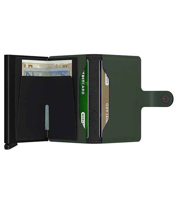 Porte-Carte Miniwallet Matte Green Black Secrid