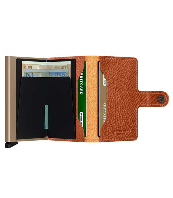 Veg Caramello Miniwallet Card Case - Sand Secrid