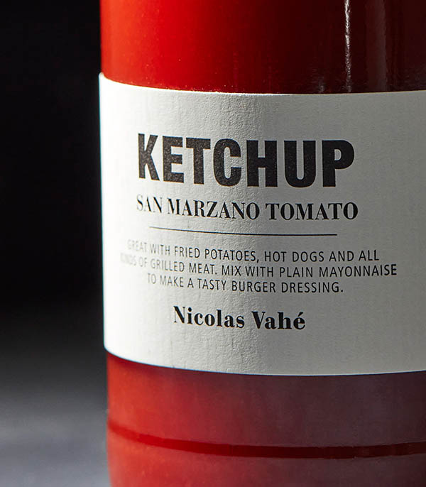 Sauce Ketchup aux tomates San Marzano Nicolas Vahé