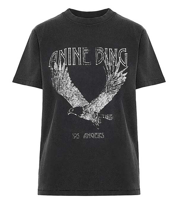 Tee-shirt Lili Eagle Black Anine Bing