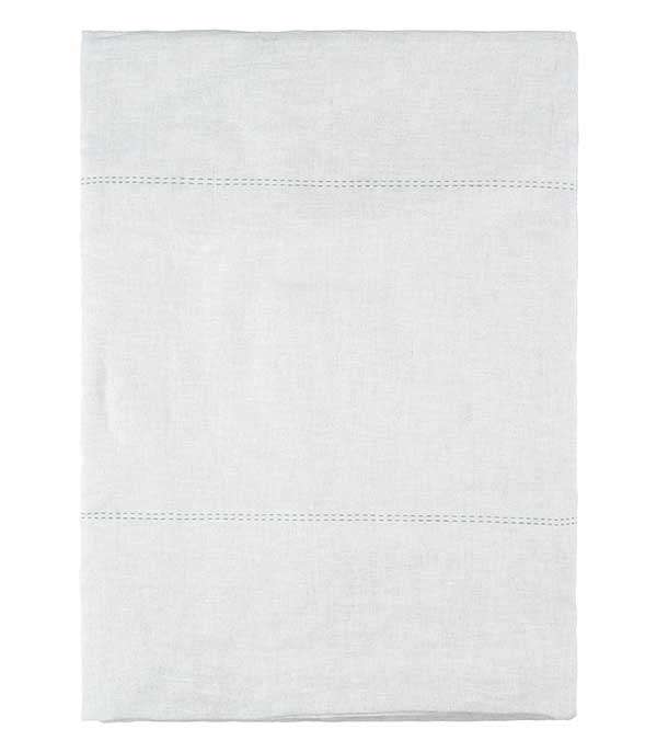 Rythmo linen tablecloth 180x180cm Charvet Editions