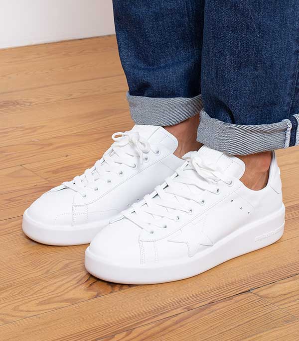 Sneakers Purestar homme all-white Golden Goose - Jane de Boy