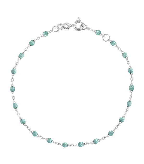 Bracelet or gris et perles de résine Gigi Clozeau