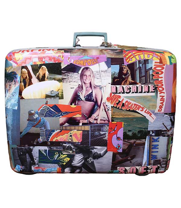 Large customised suitcase 66 x 52 x 17 cm Find Your California