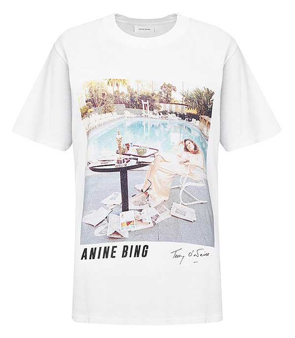 Tee-shirt Lili Faye Dunaway - Anine Bing x Terry O'Neill Anine Bing