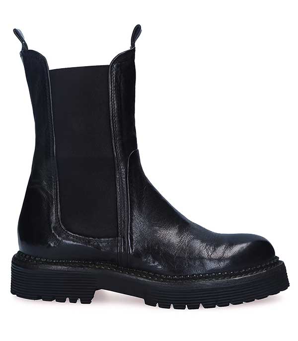 Montasero Khaki leather boots King Tartufoli