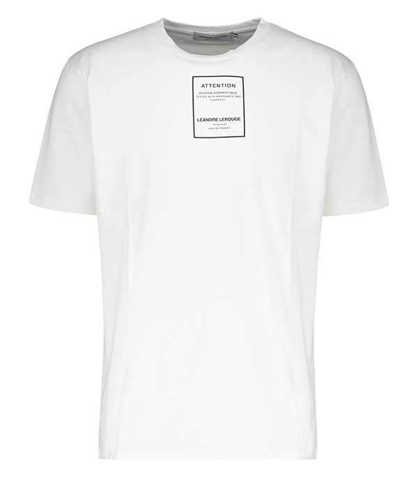 Tee-shirt Patch Logo blanc Leandre Lerouge