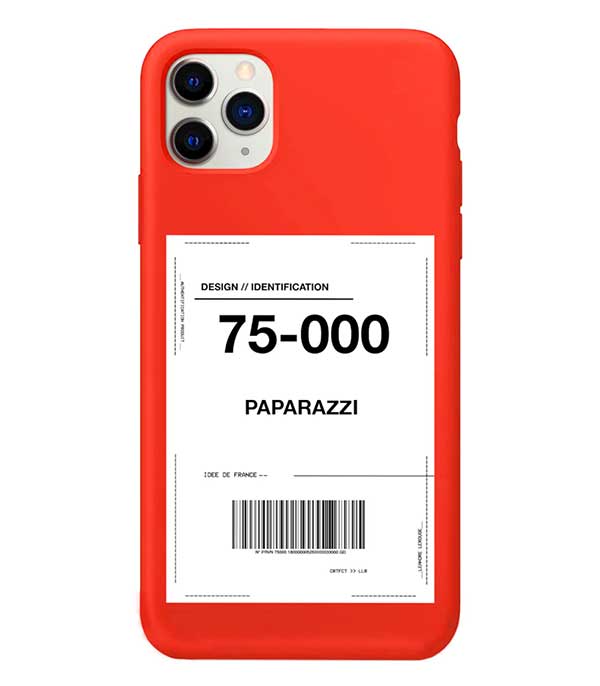 Coque iPhone 11 Pro Max Paparazzi rouge Leandre Lerouge