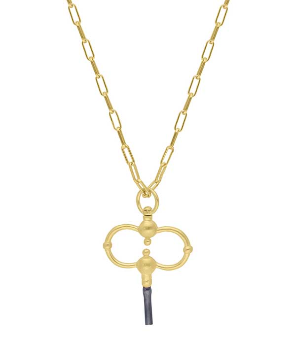Long necklace Keys vermeil 5 Octobre