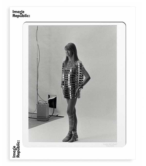 Affiche Françoise Hardy Robe Paco Rabanne 30 x 40 cm Image Republic