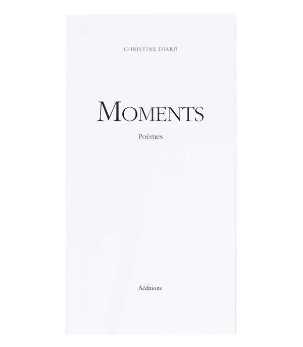 Livre Moments recueil de poèmes Aéditions