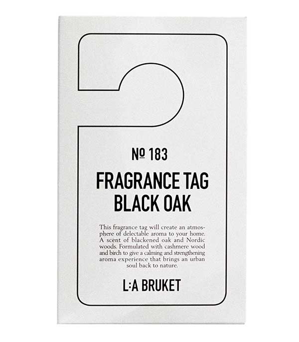 Étiquette parfumée n°183 Chêne Noir L:a Bruket