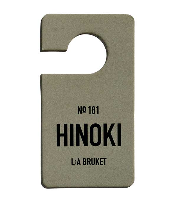 Étiquette parfumée n°181 Hinoki L:a Bruket