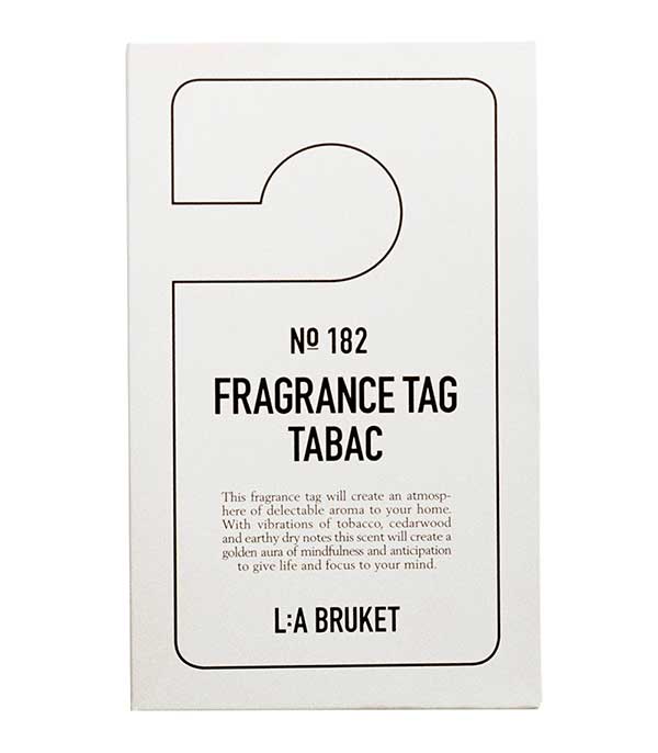 Étiquette parfumée n°182 Tabac L:a Bruket