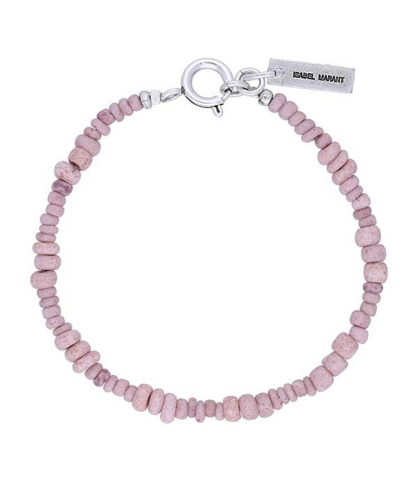 Bracelet à perles roses Isabel Marant