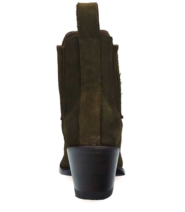Boots Estudio Bis Dark Olive Suede Mexicana