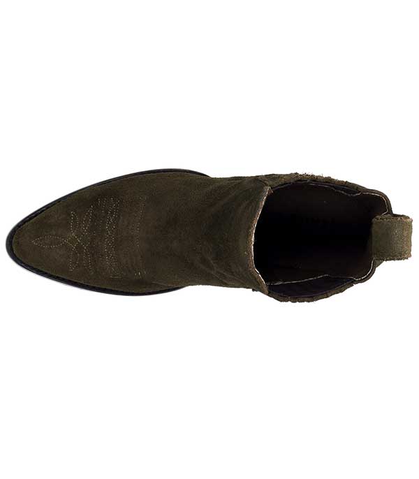 Boots Estudio Bis Dark Olive Suede Mexicana