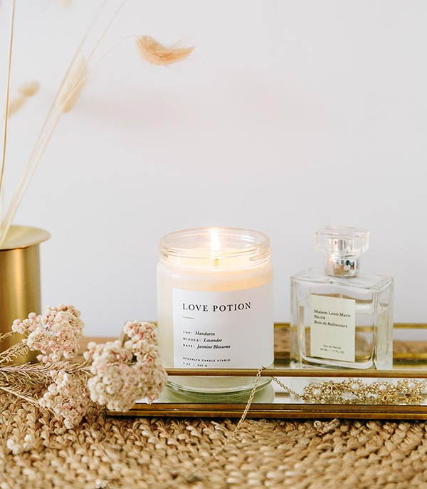 Minimalist Love Potion scented plant candle Brooklyn Candle Studio