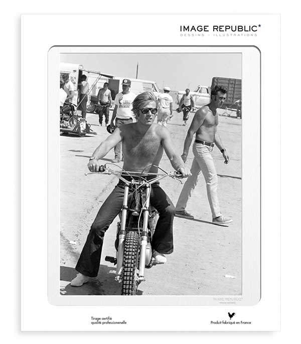 Robert Redford Motorcycle Poster 40 x 50 cm Image Republic