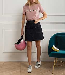 Tenue portée avec Fauteuil en velours Margot Bleu Sarah