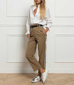 Tenue portée avec Pantalon en laine sèche