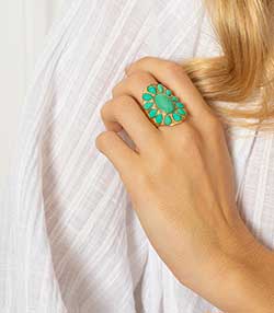 Worn with gold-plated Navajo and turquoise ring