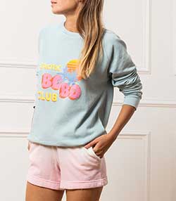 Tenue portée avec Short tie & dye en éponge