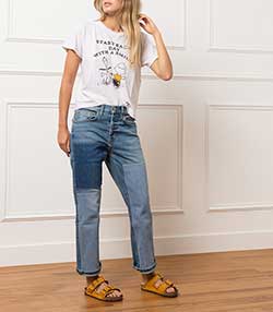 Tenue portée avec Sandales Léna Rivets Ocre