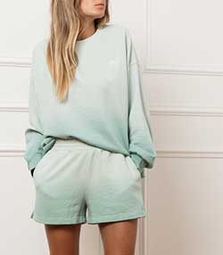 Tenue portée avec Sweat-shirt Reeves Aqua
