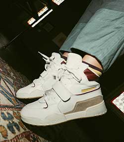 Tenue portée avec Baskets Alsee Yellow/Burgundy